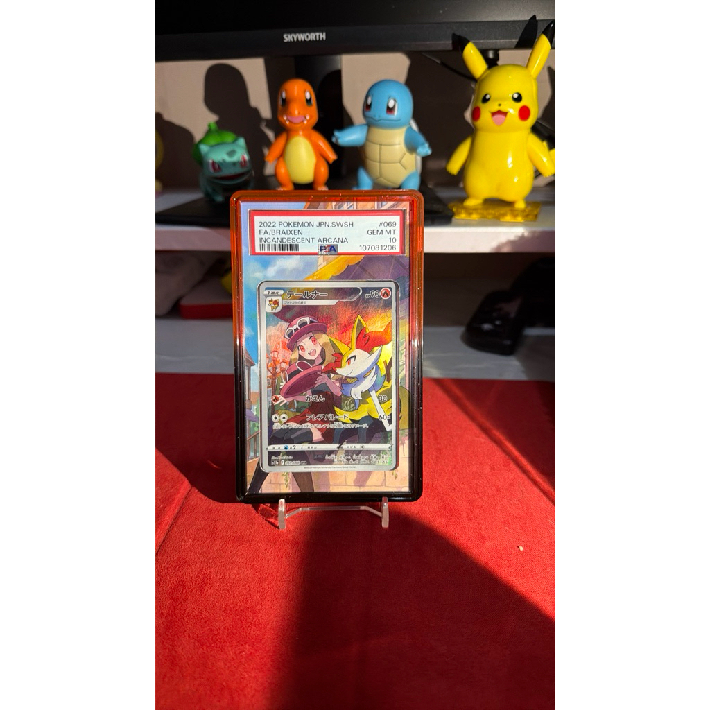 PSA 10, pokemon braixen chr incandescent arcana japan, bonus guard dan extend art