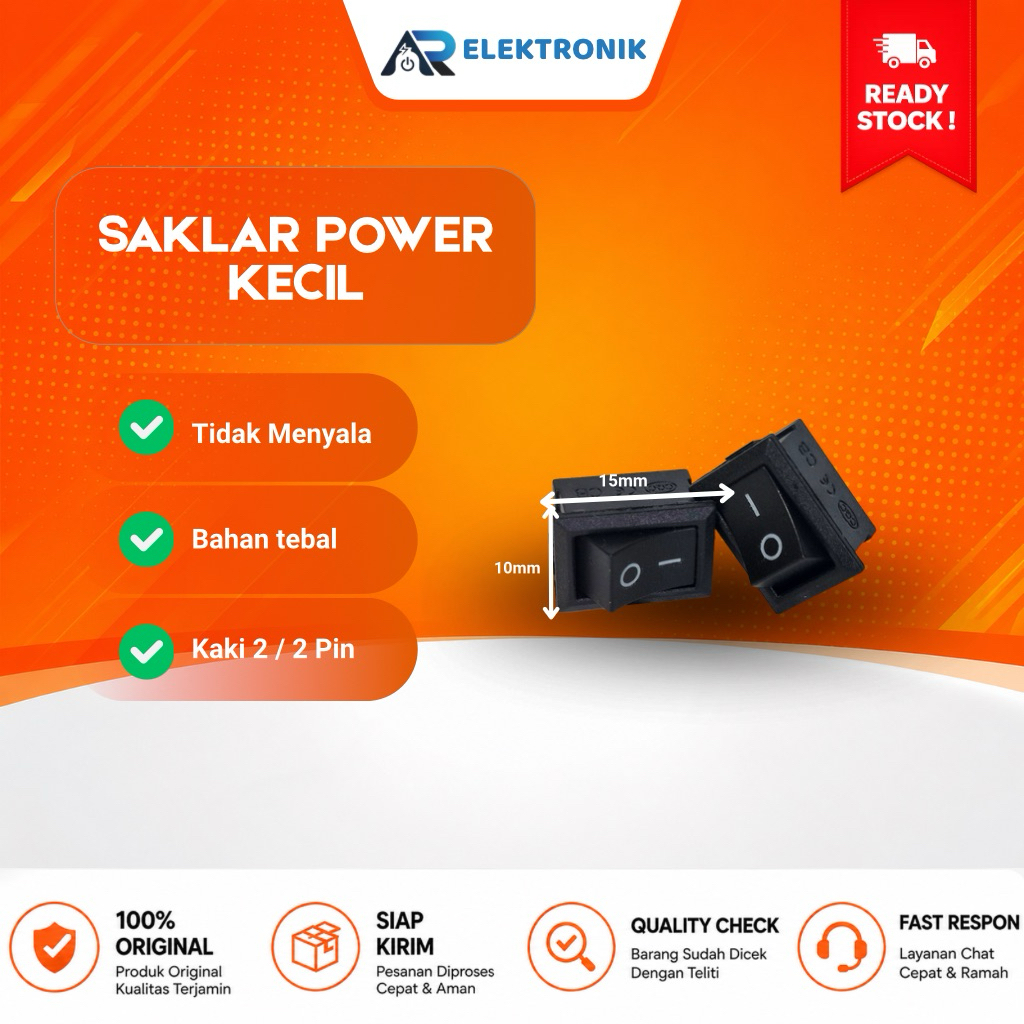 Saklar switch On Off Kecil SAKLAR ON OFF Saklar Hitam Kecil Saklar Power Kecil (Harga Satuan)