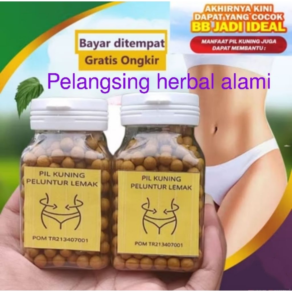 Pil Kuning Peluntur Lemak Tubuh Pil Pelangsing Alami Diet Sehat Original BPOM