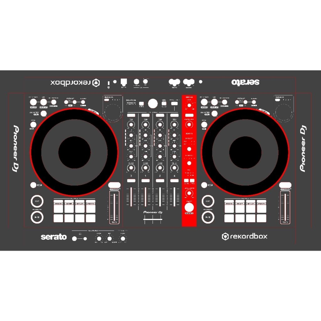 sticker pelindung DJ musik DDJ-FLX 6 pioneer