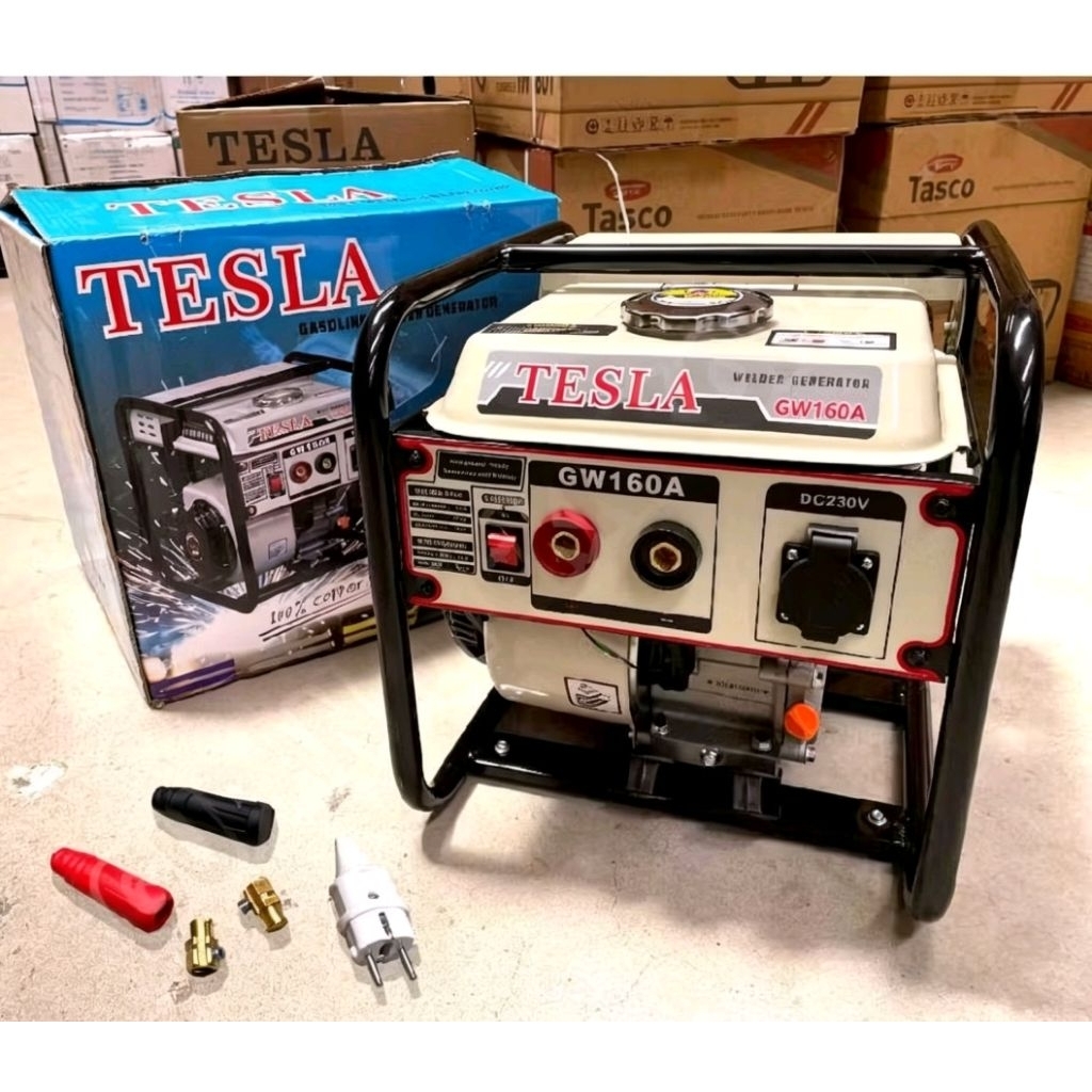 Genset LAS 1000Watt TESLA GW160A  / Genset Mesin Welding Las Listrik 1000 Watt 160A 160 Ampere Power