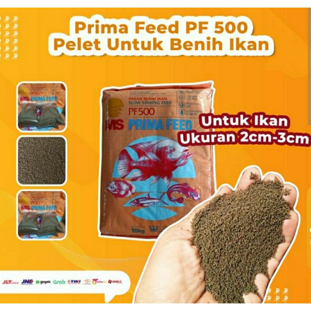 pelet ikan nila lele Guppy cupang ,pf 500