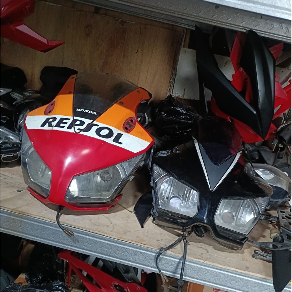 headlamp batok visor depan full set 2nd ori cbr150 k45a cbr lokal