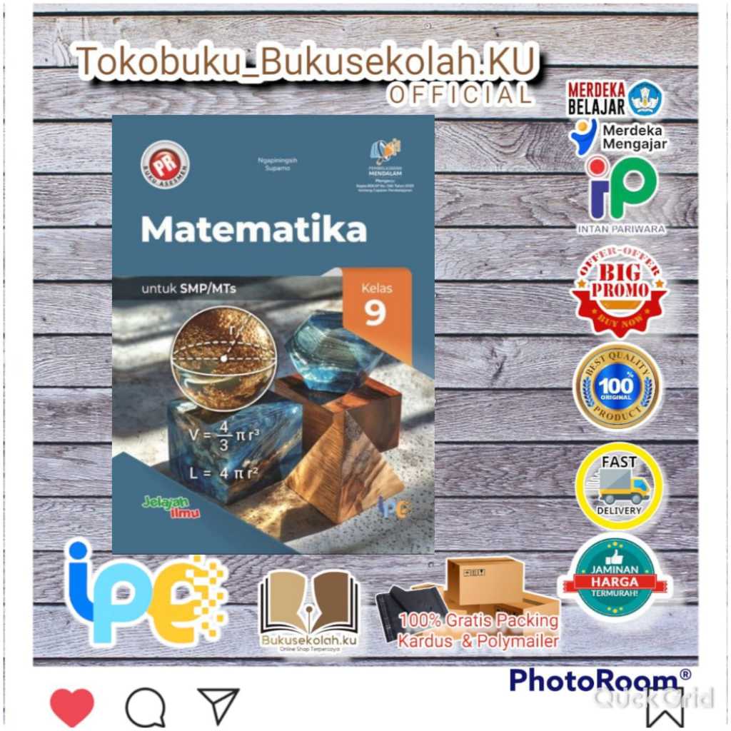 diskon BUKU PR ASESMEN MATEMATIKA KELAS 9 SMP/MTs TAHUNAN terbaru 2026   INTAN PARIWARA