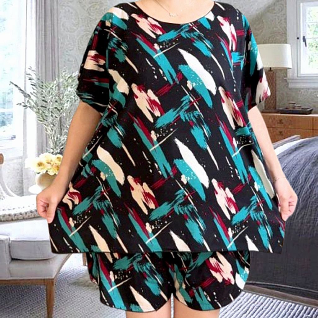 setelan baby doll jumbo size 4XL setelan jumbo setelan rayon jumbo one set jumbo setelan wanita