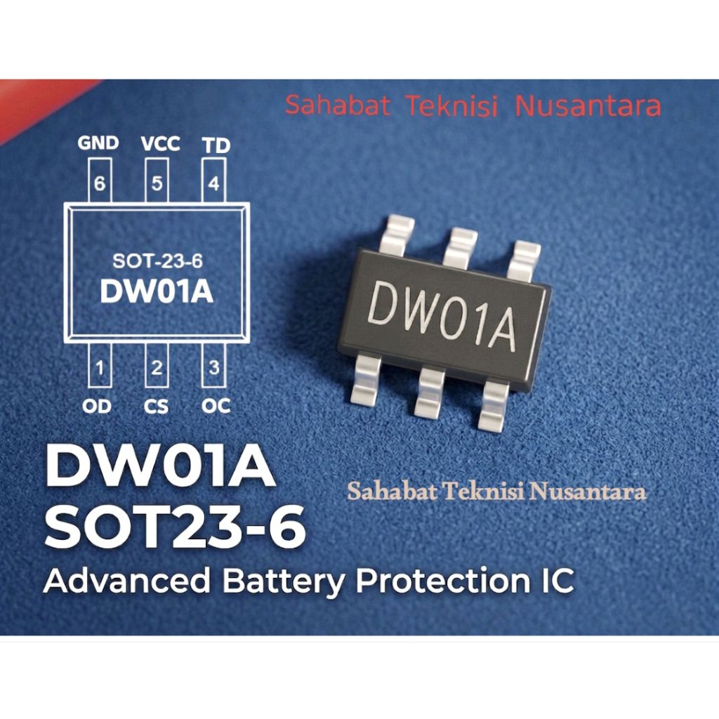 DW01A sot23-6 IC proteksi baterai  hp bms