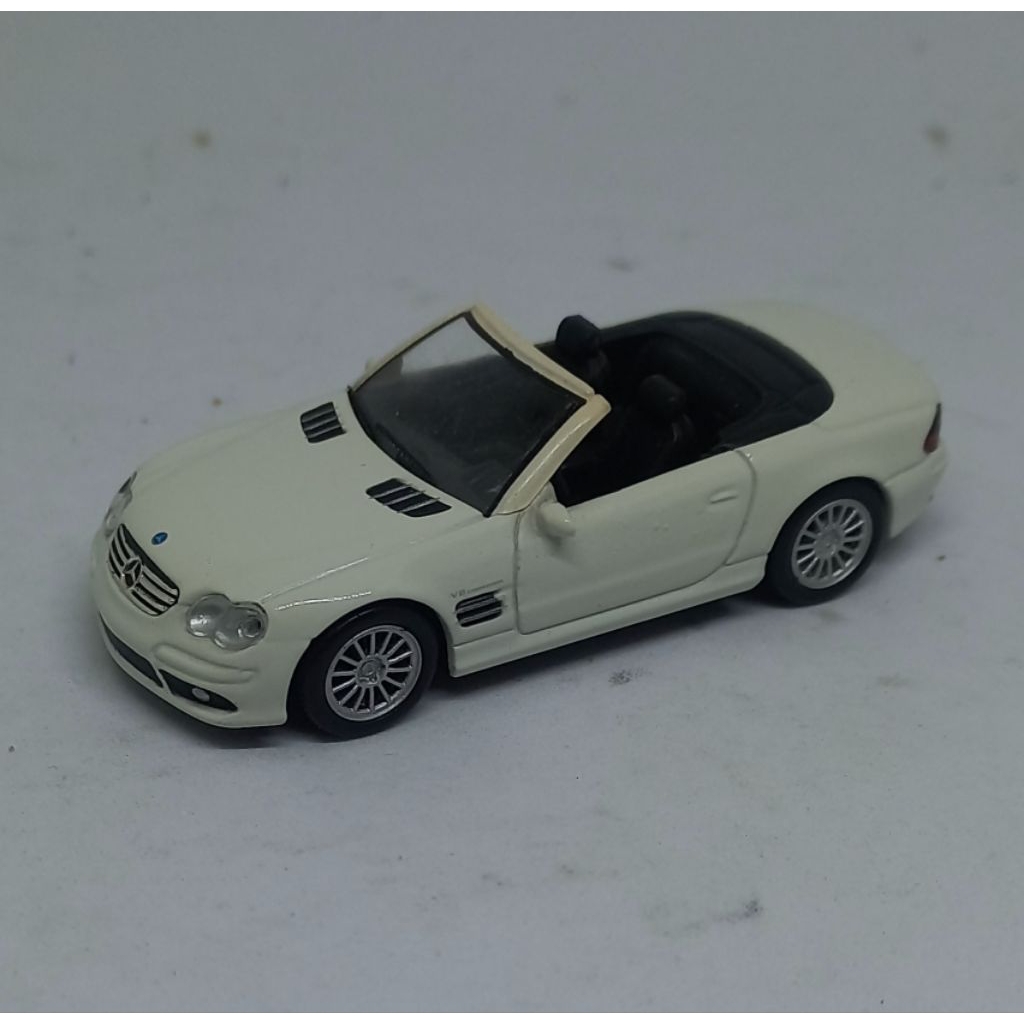 kyosho mercedes benz sl55 amg white loose diecast 1/64 (t)