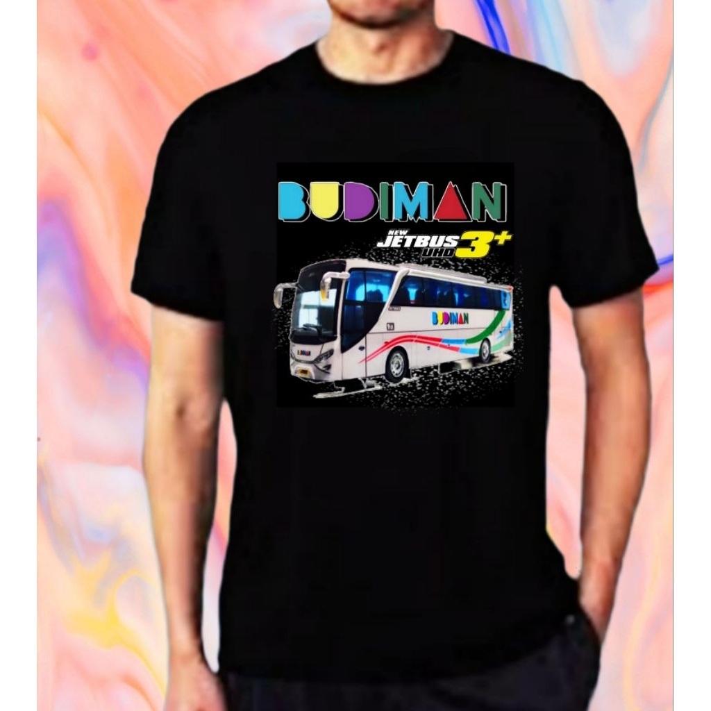 Baju kaos bus Budiman /kaos sablon DTF Bus mania budiman