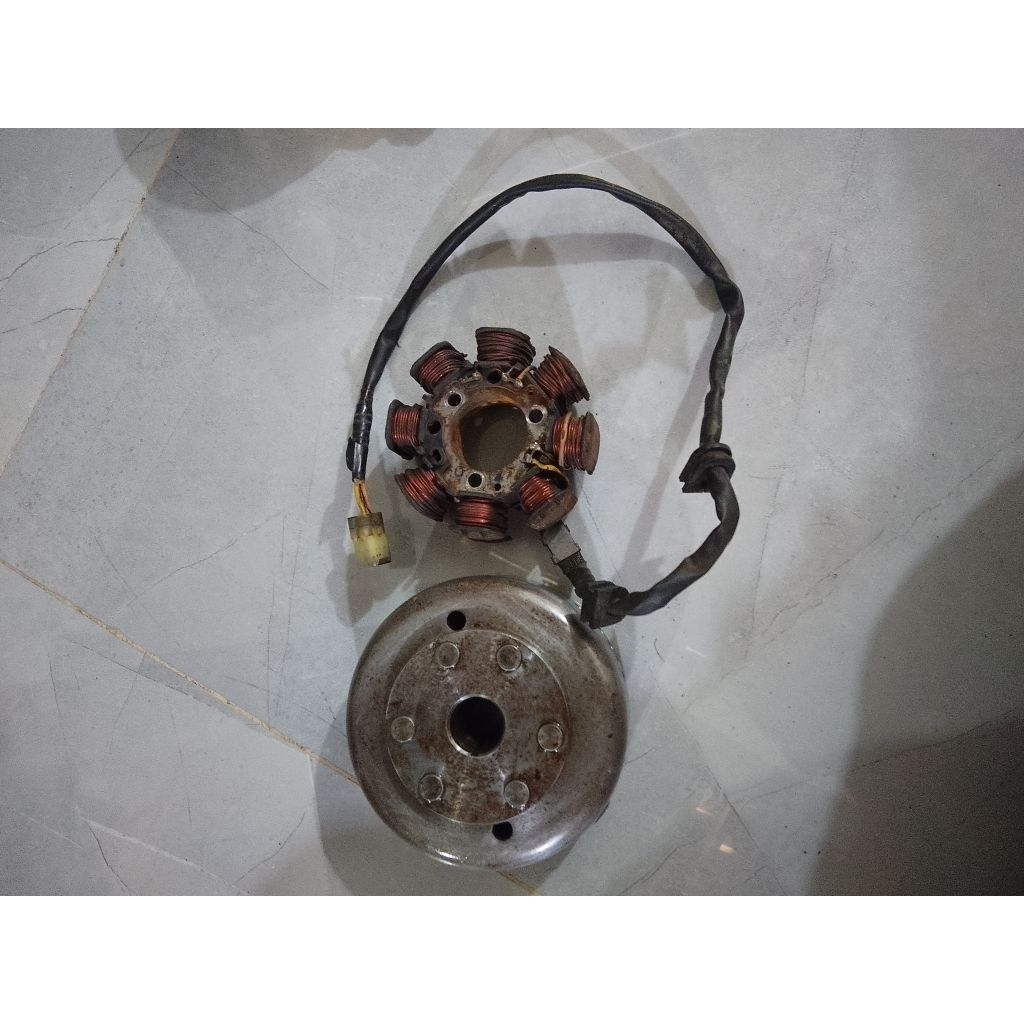 spul ninja 150rr/r dan magnit ninja150rr/r original copotan kondisi normal
