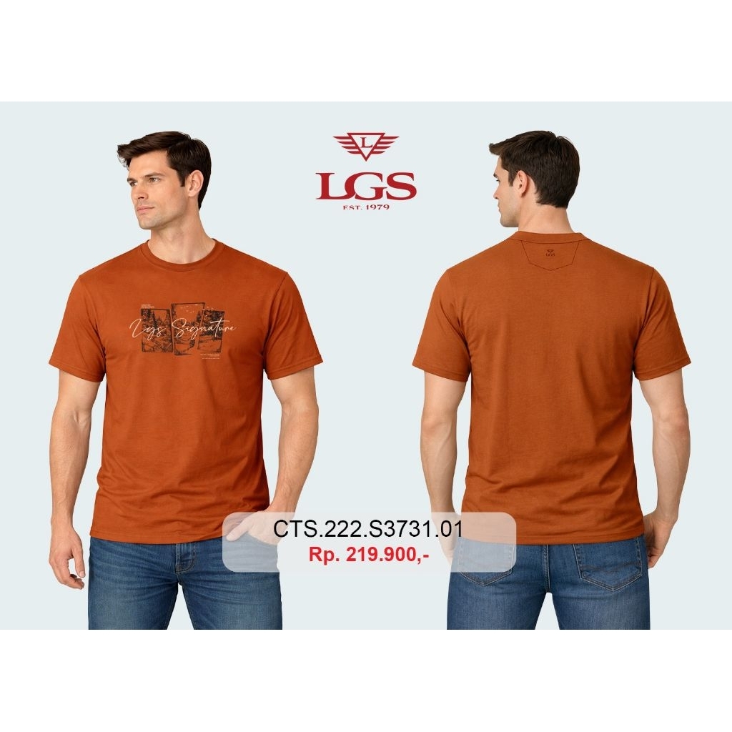 (NEW) T-shirt Pria LGS ORIGINAL Regular Fit