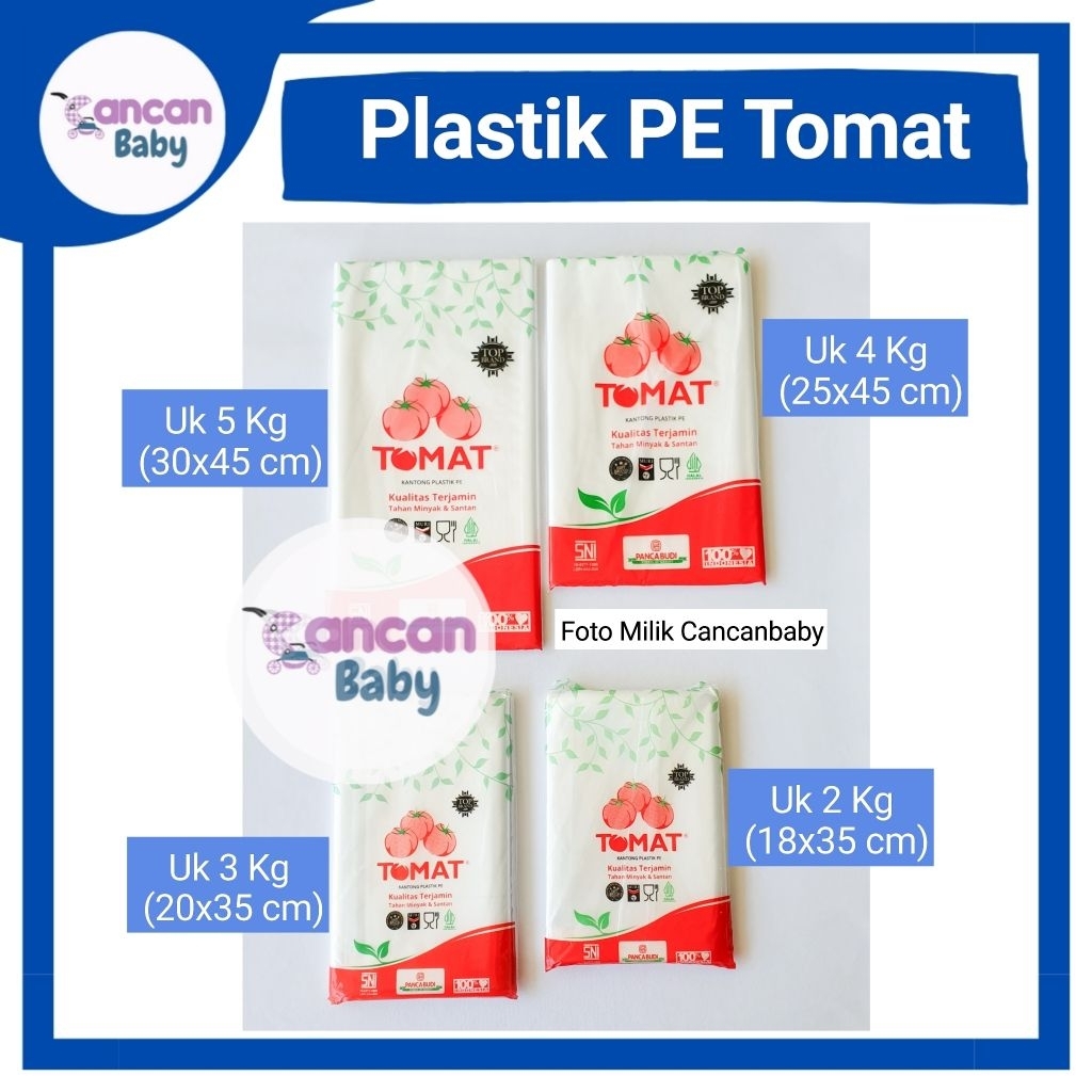 PLASTIK TOMAT 15X30 18X35 isi 250gr