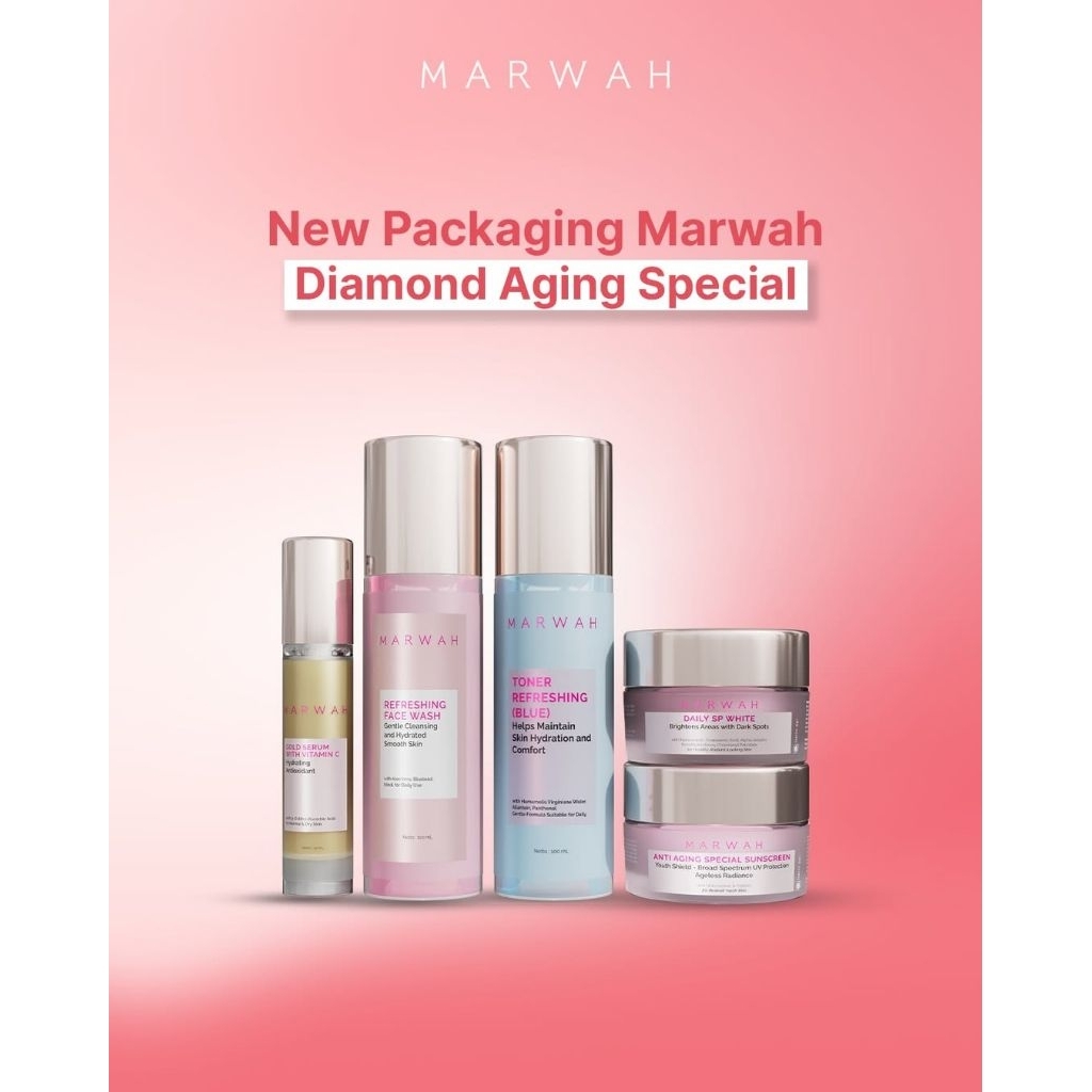 Marwah Skincare Paket Anti Aging Special Untuk Flek Hitam Tebal