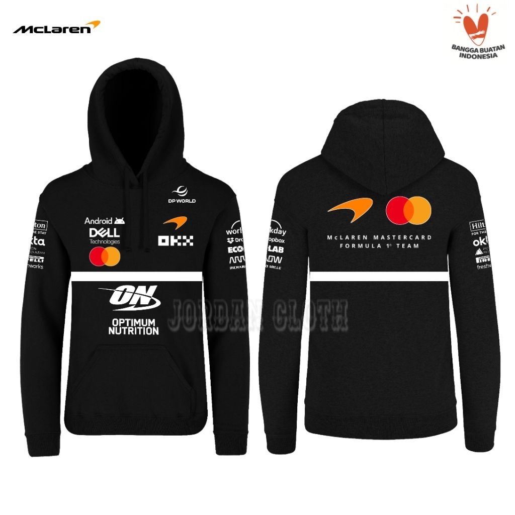 Hoodie Jaket Sweater Team McLaren Racing 2026 Formula One F1