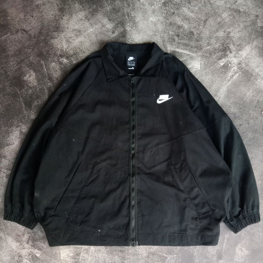 Jacket Nike Sportwear Classic simpel logo, Casual jaket Nike Oversize full tag, Outer Jaket Nike box
