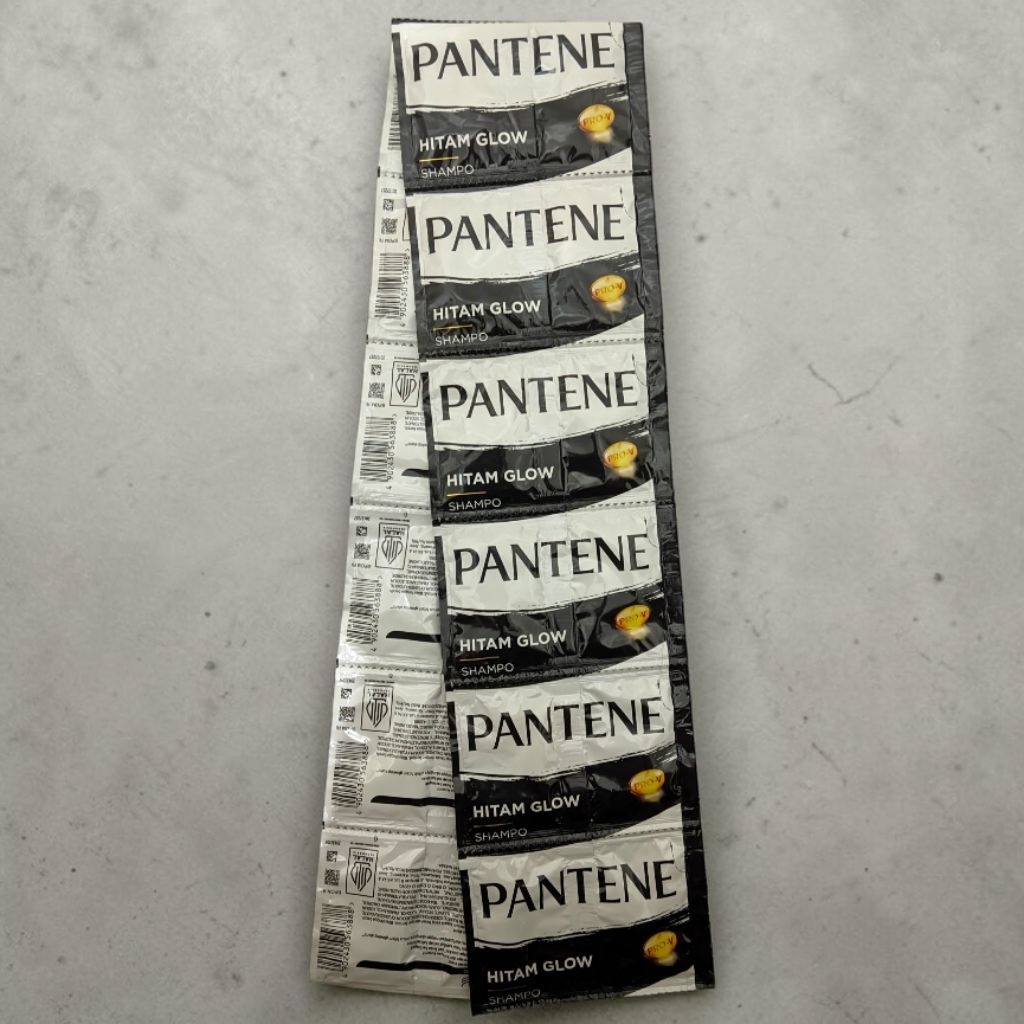 Shampo Pantene Long Black (Hitam Berkilau) 1 renteng isi 12 sachet