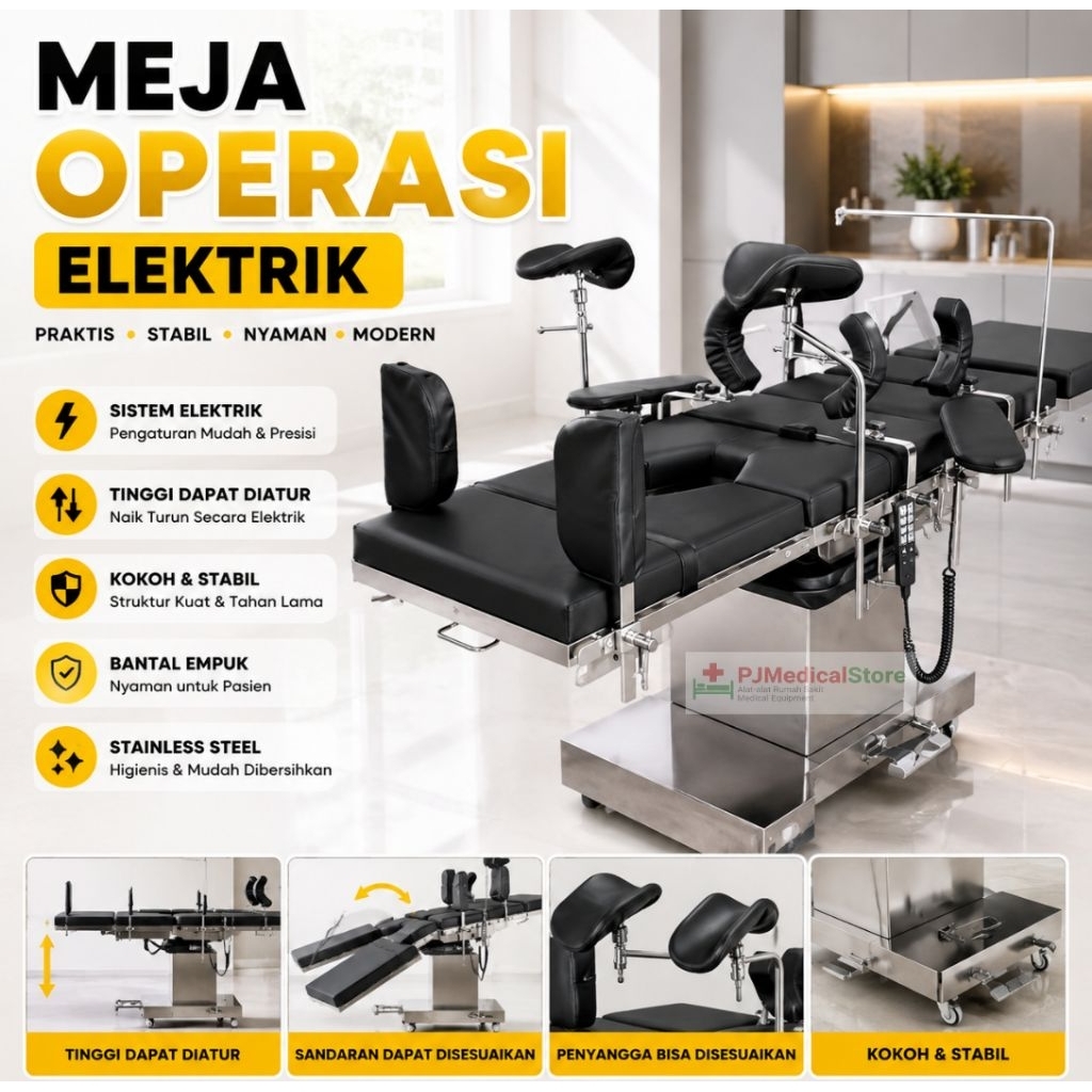 Meja operasi pasien elektrik 4 motor /bed operasi elektik/tempat tidur operasi pasien elektrick