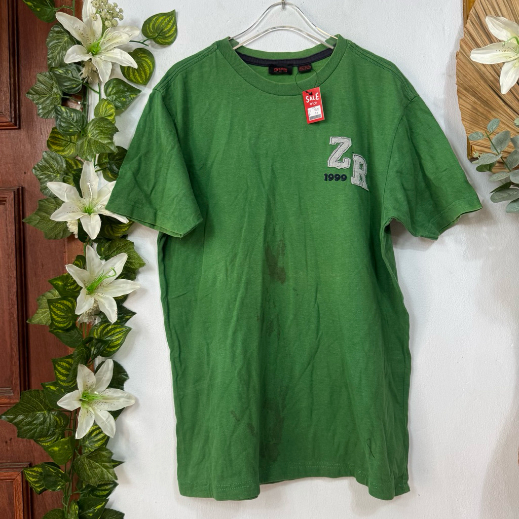 Kaos Hijau pria zara Man