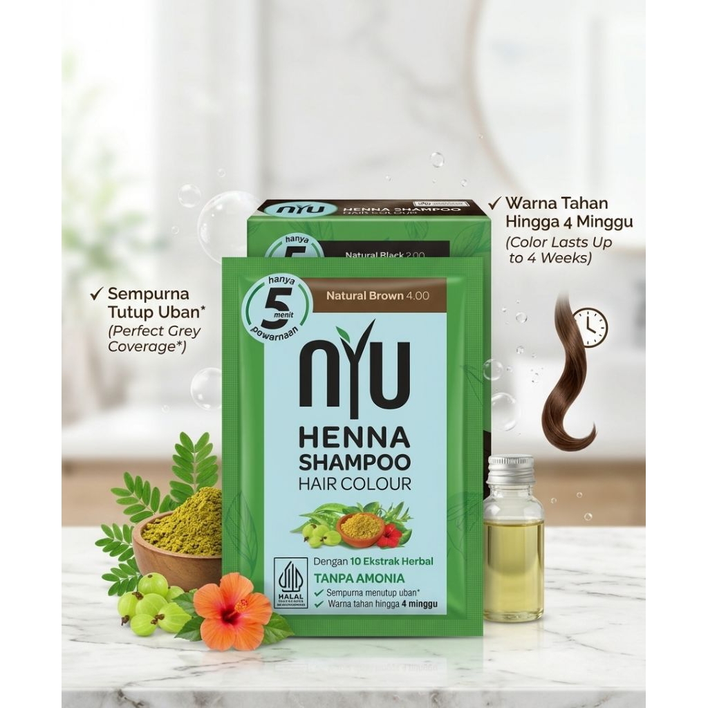 NYU HENNA SHAMPO HAIR COLOUR