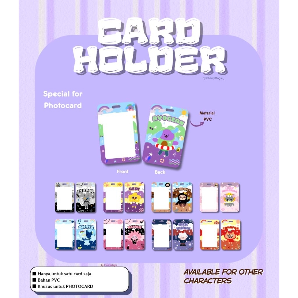 Card Holder Photocard by.GMMTV Character