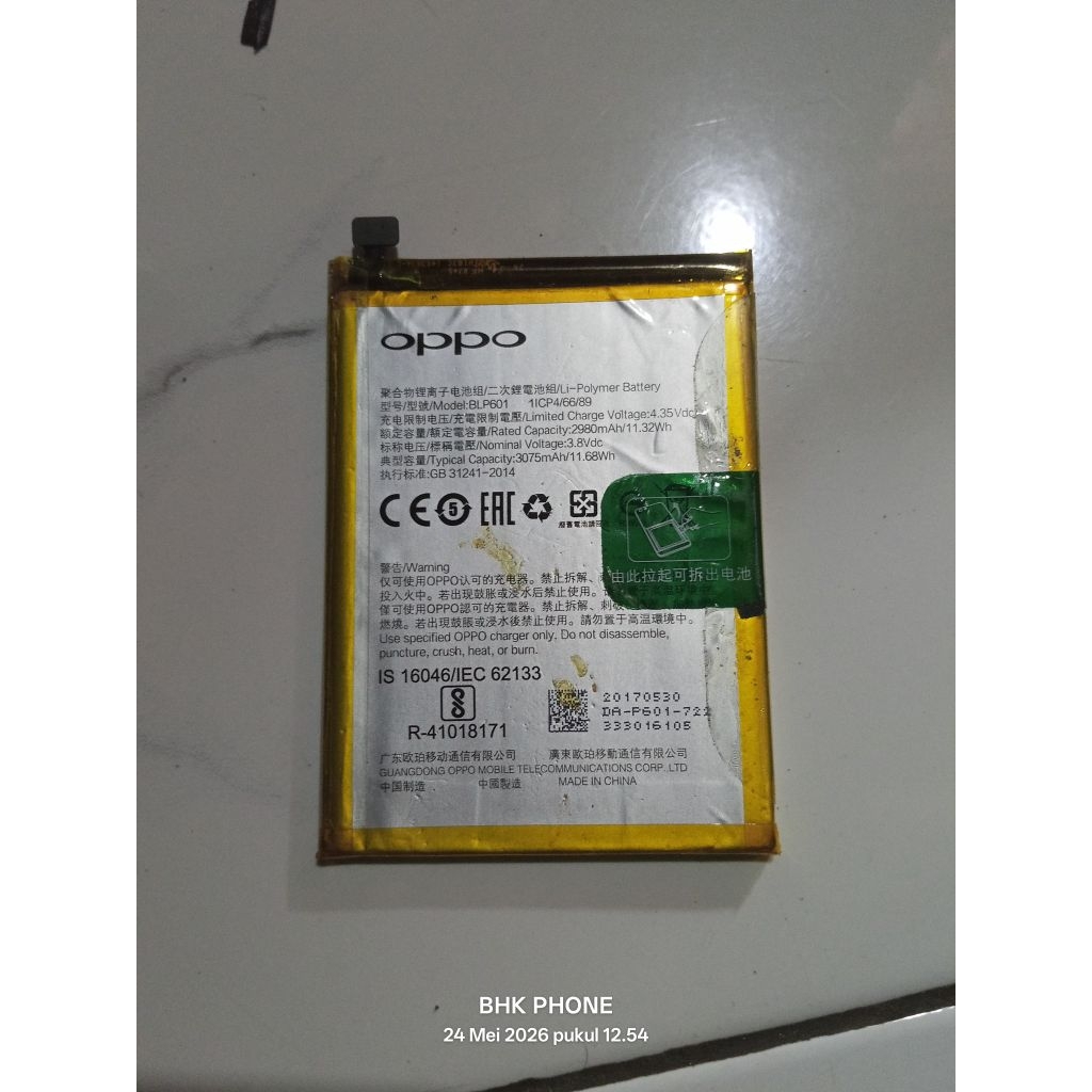 baterai cabutan Oppo f1s