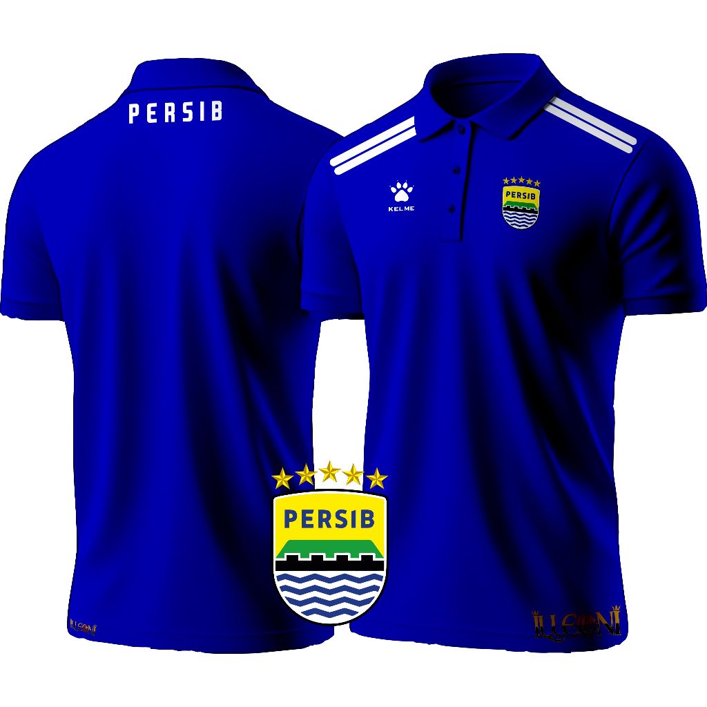 POLO Persib Bandung 2026 Kelme / POLO Persib Kaos Kerah Baju Pria Wanita Santai Keren