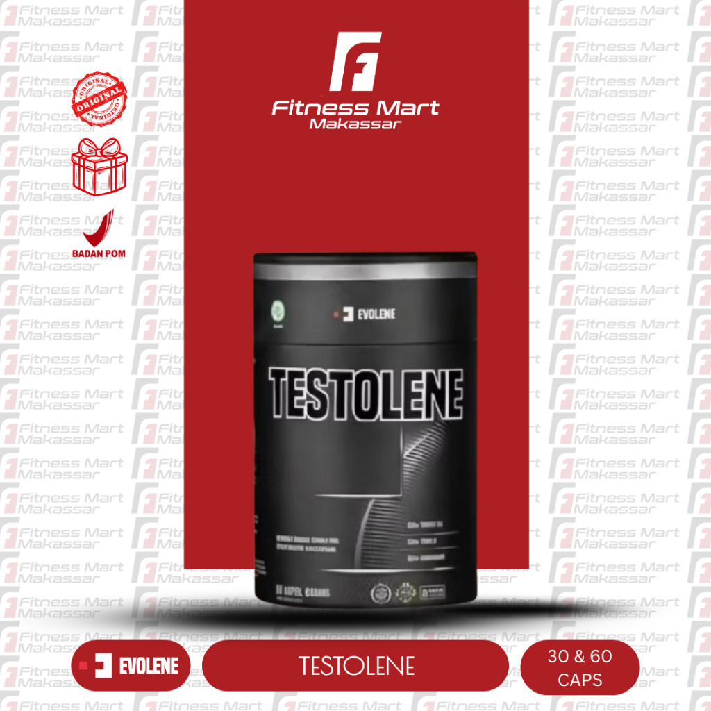 Evolene Testolene - Suplemen Testosteron Booster 30 & 60 Kapsul