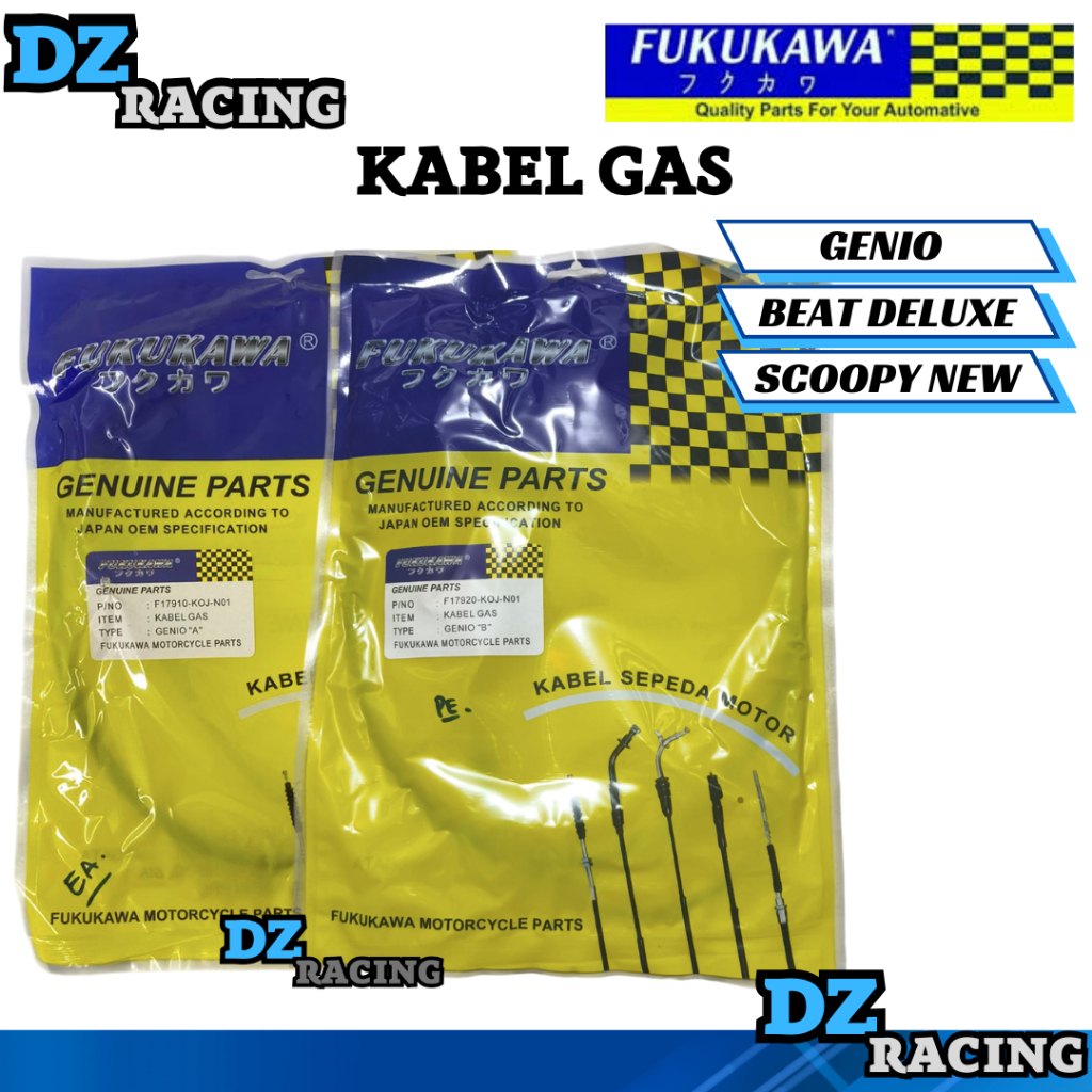 KABEL GAS A GENIO BEAT DELUXE BEAT STREET SCOOPY NEW KABEL TALI GAS ORIGINAL FUKUKAWA
