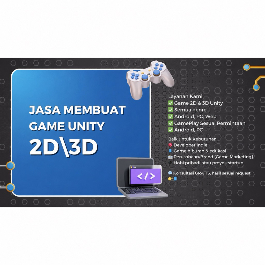 Jasa pembuatan Game 3D/2D Unity