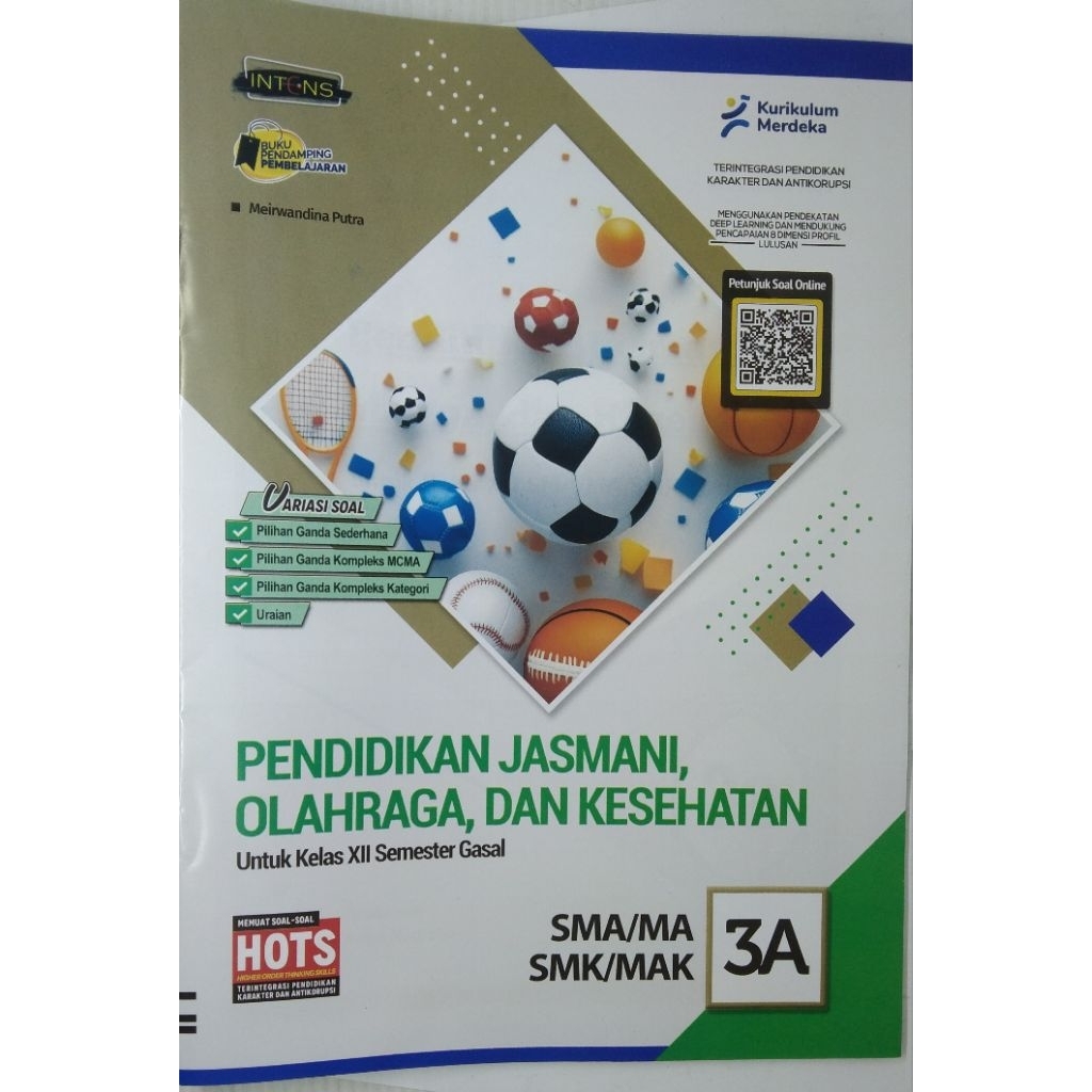 LKS SMA MA PENJASKES PJOK  KELAS 12 SEMESTER 1 KURIKULUM MERDEKA.