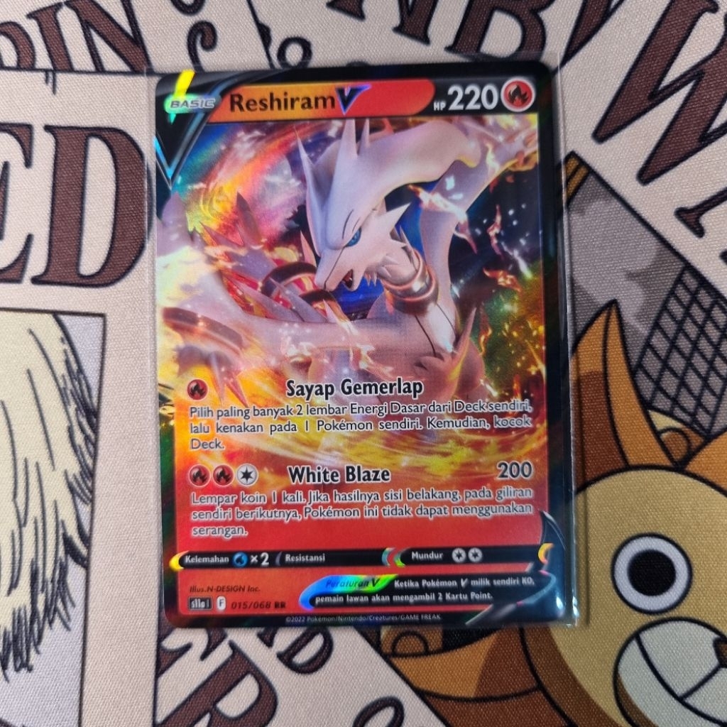 Reshiram V RR Pokemon TCG Indo