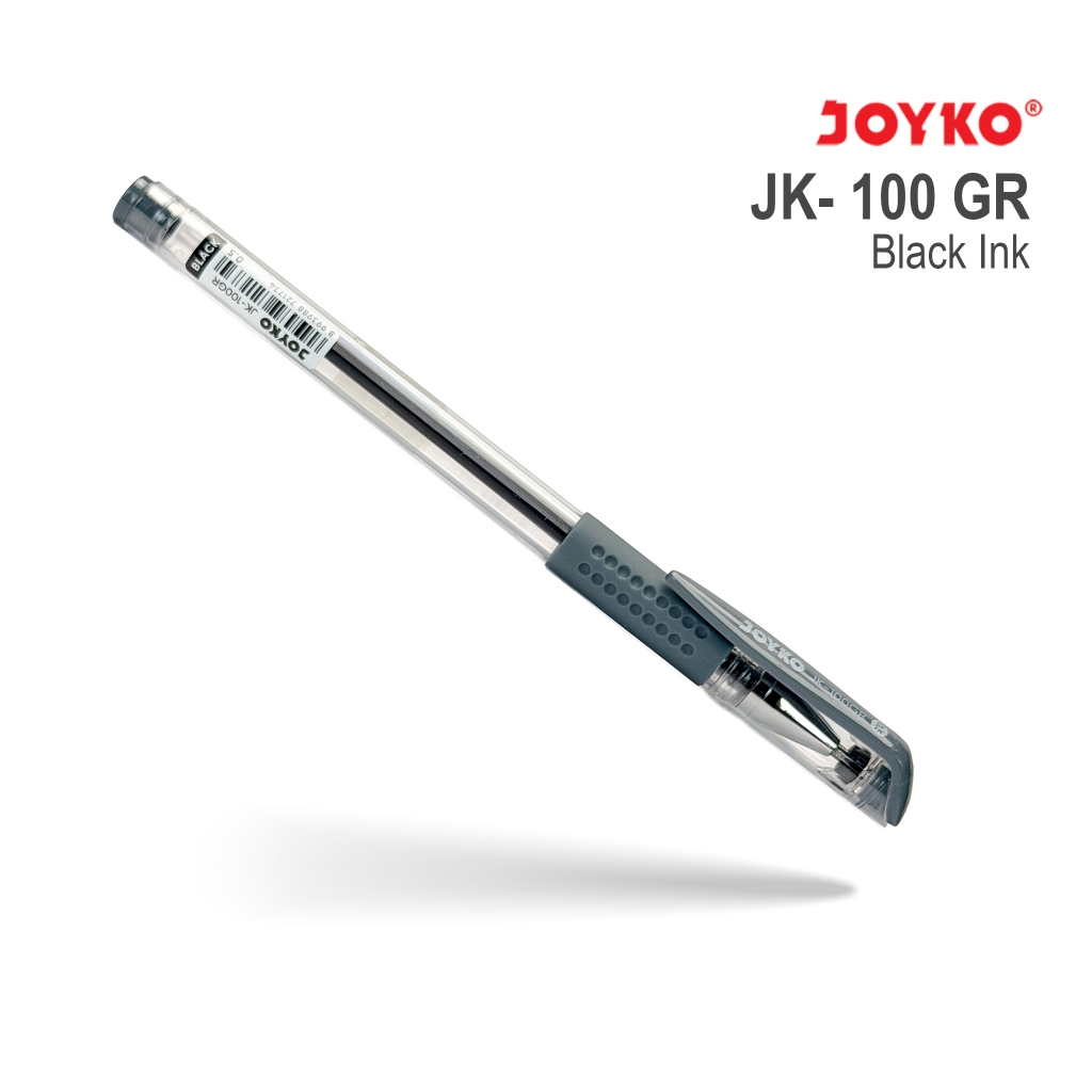 Satio - 12 Pcs Pulpen Gel Joyko JK-100GR 0.5 mm Alat Tulis Sekolah Kantor Murah
