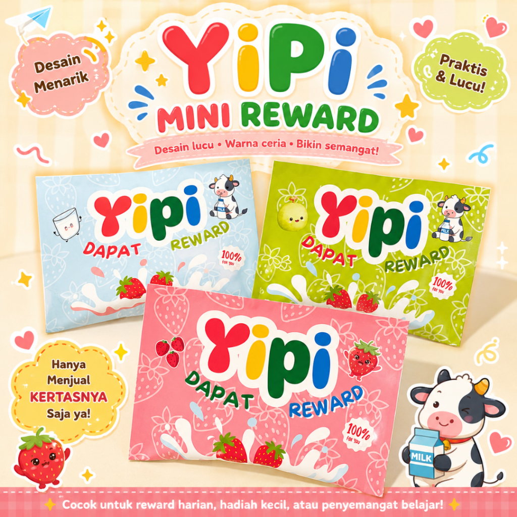 [ YIPI MINI REWARD ] Bungkus Reward Siswa untuk Kenaikan Kelas