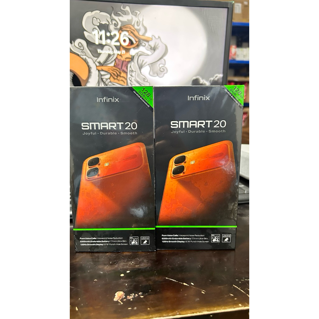 INFINIX SMART 20 Ram 4+4/128 GB Unit Baru