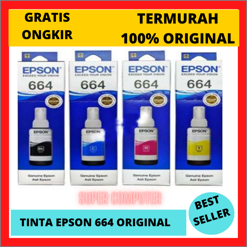 TINTA EPSON 664 ORIGINAL 100%