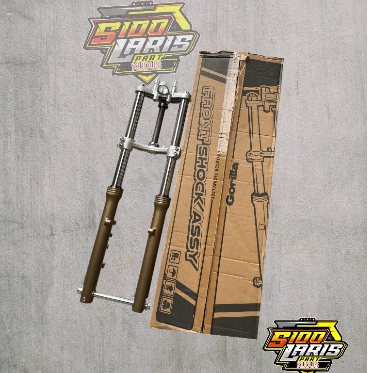 Shock Skok Depan NINJA R Old Gorilla Bottom Hitam Black As Crom Krom pnp TIGER MEGAPRO GL CB