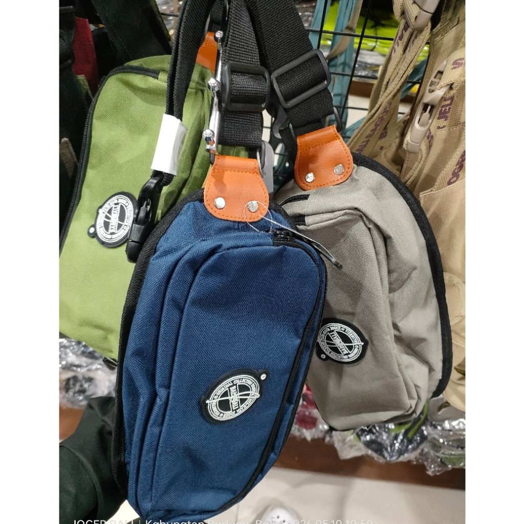 Tas Selempang Sling Bag Canvas / Waist Bag Unisex Trendy (100% ORIGINAL JOGER BALI)