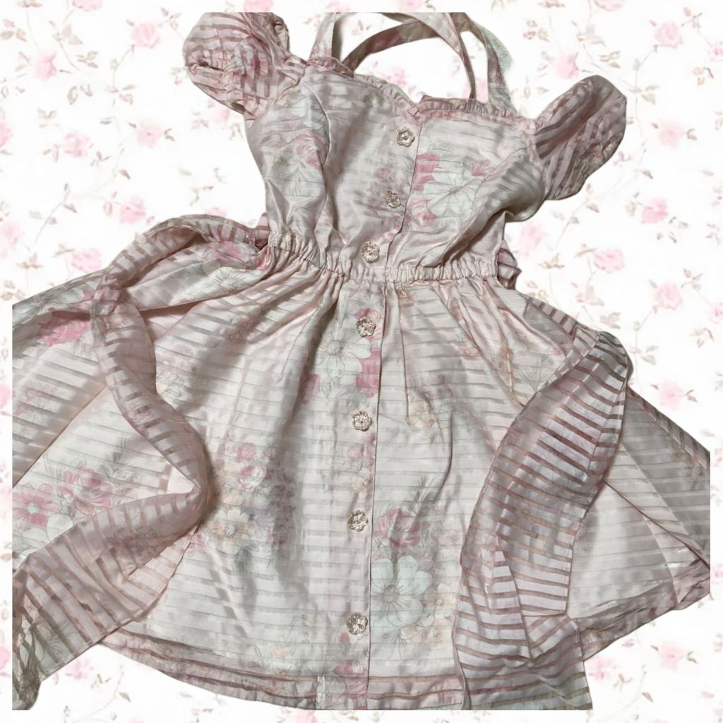 LIZLISA dress | ruffle cute kawaii sweet jiraikei gothic ryosangata Subcul morikei y2k babydoll whit