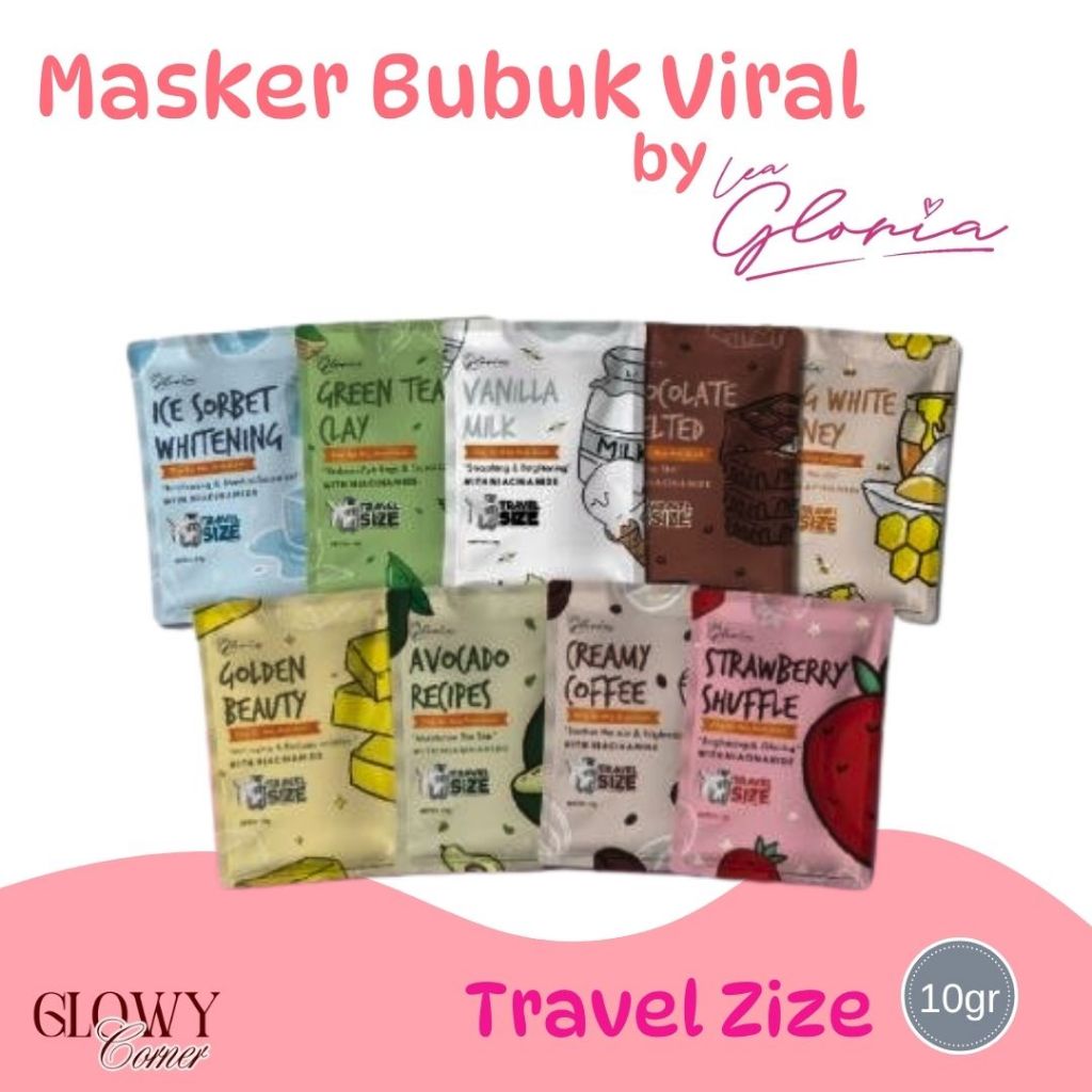 Masker Bubuk Organik Masker Wajah By Lea Gloria Trevel Size 10gr Masker Green Tea Clay