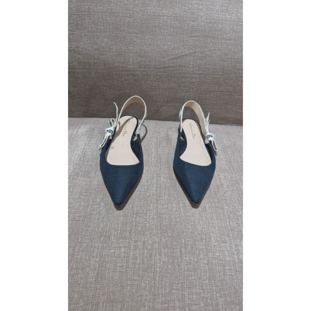 Dior Slingback Flat Shoes Size 38