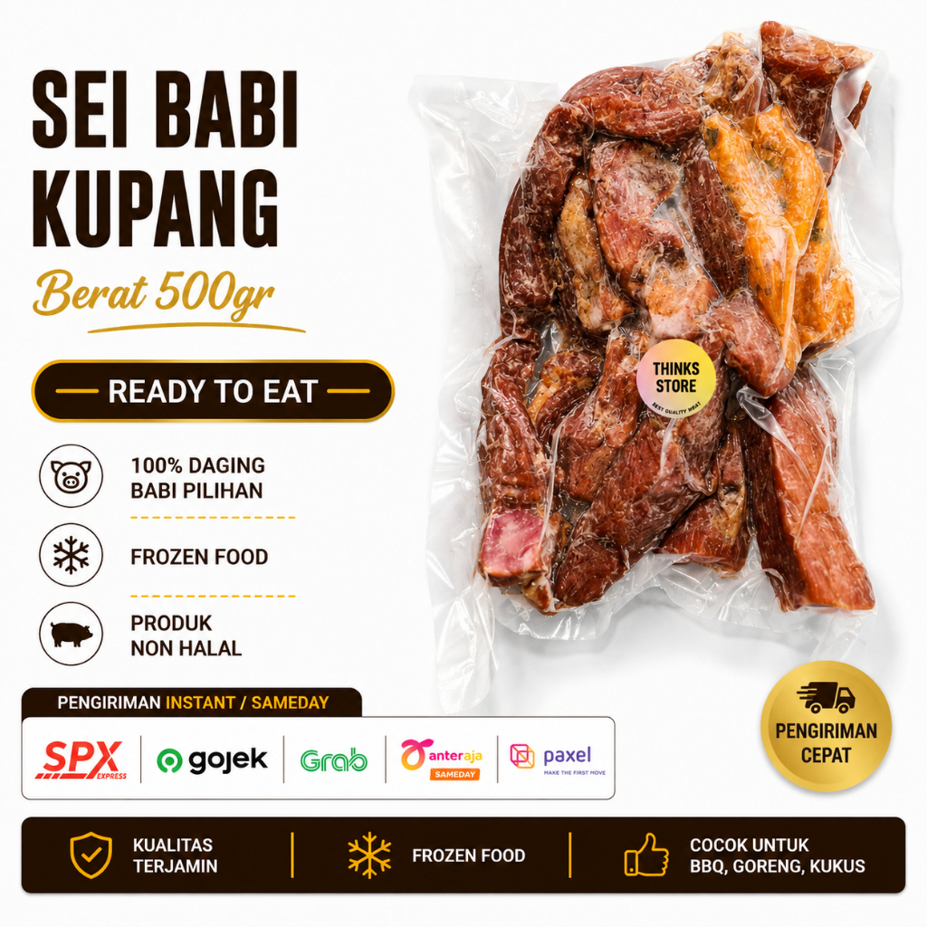 Sei Babi Asap khas Kupang - Babi Sei - Babi Asap