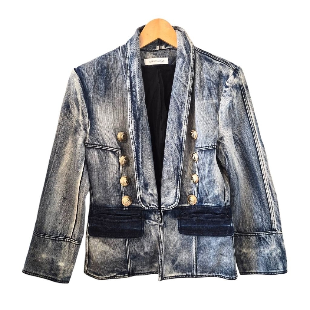 Pierre balmain denim jeans blazer