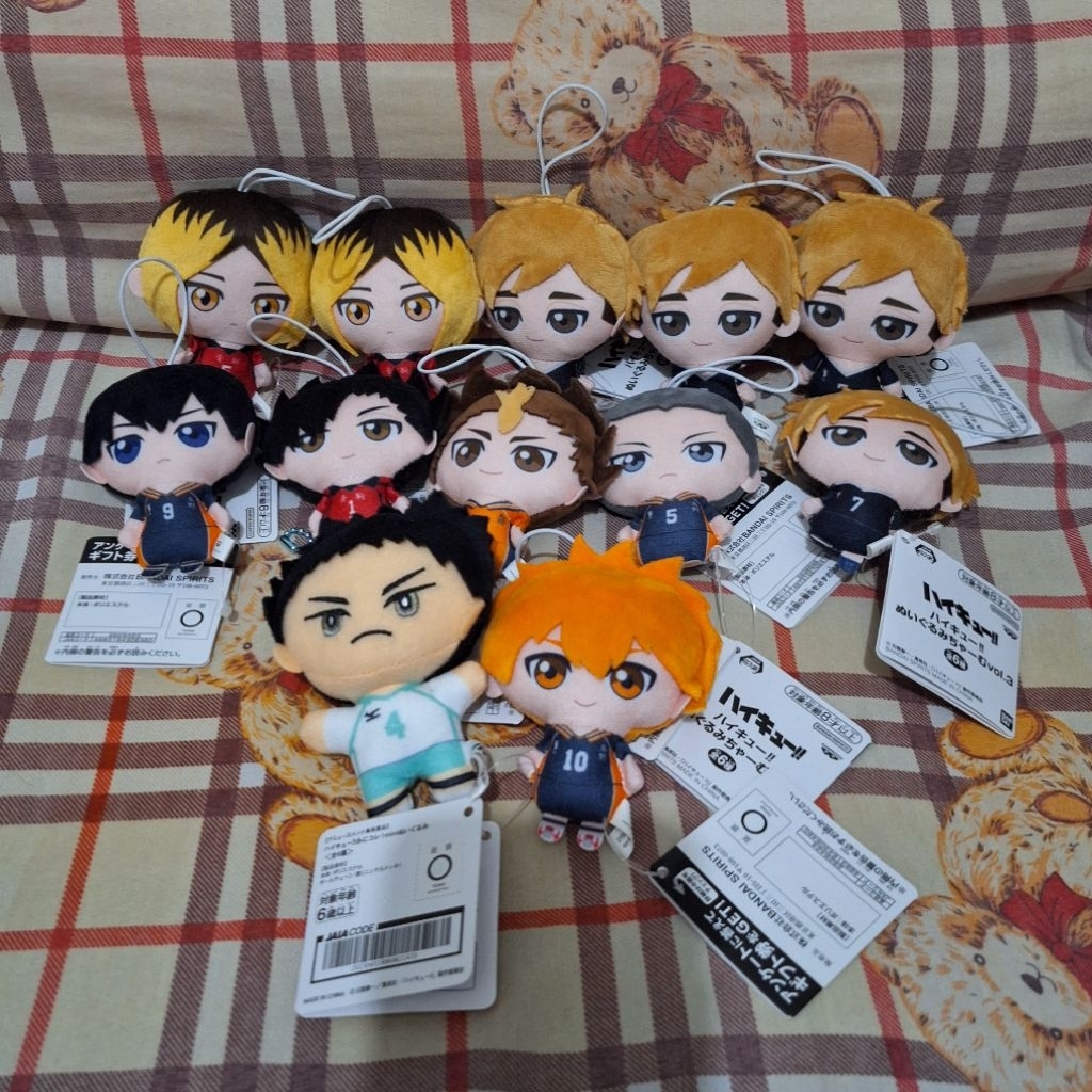 [Ori] Haikyuu Plush Charm Vol.1 2 3 | Official Small Merchandise Anime Plushie Keychain Strap Stuffe