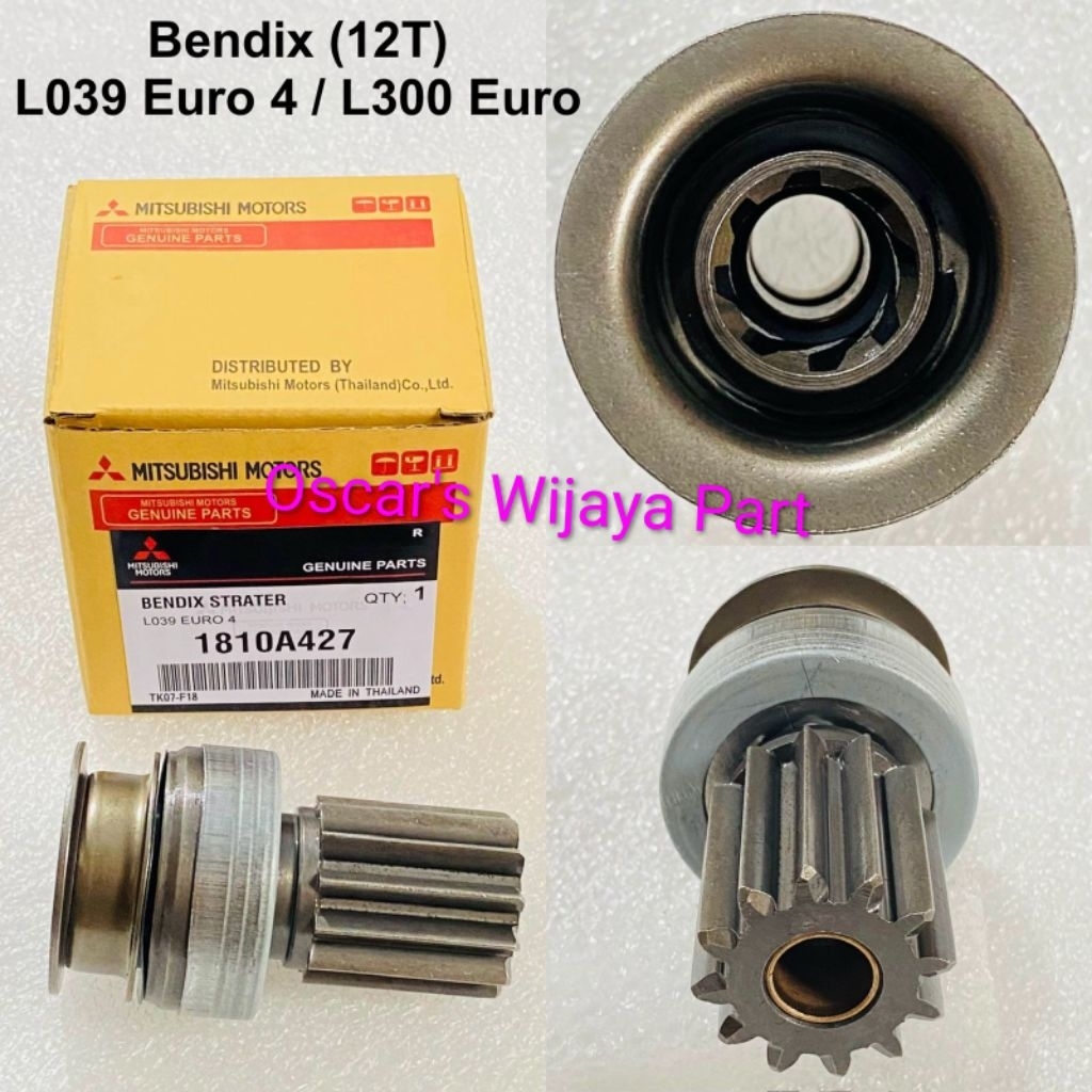 BENDIX STARTER L039 EURO 4/L300 (12T) GIGI STARTER  MOBIL MITSUBISHI L039 EURO 4/L300 ORIGINALl