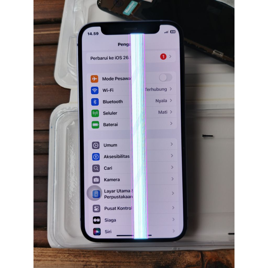 LCD IPHONE 12mini COPOTAN MINUS GARIS