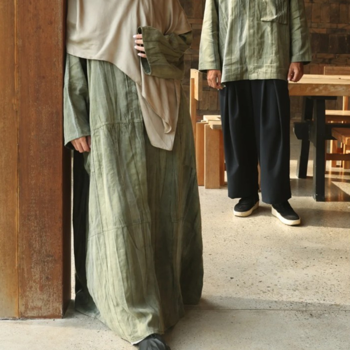 NWT Elmadina Still Field Moss XS Perfect bukan Taza Fina Tala Abaya