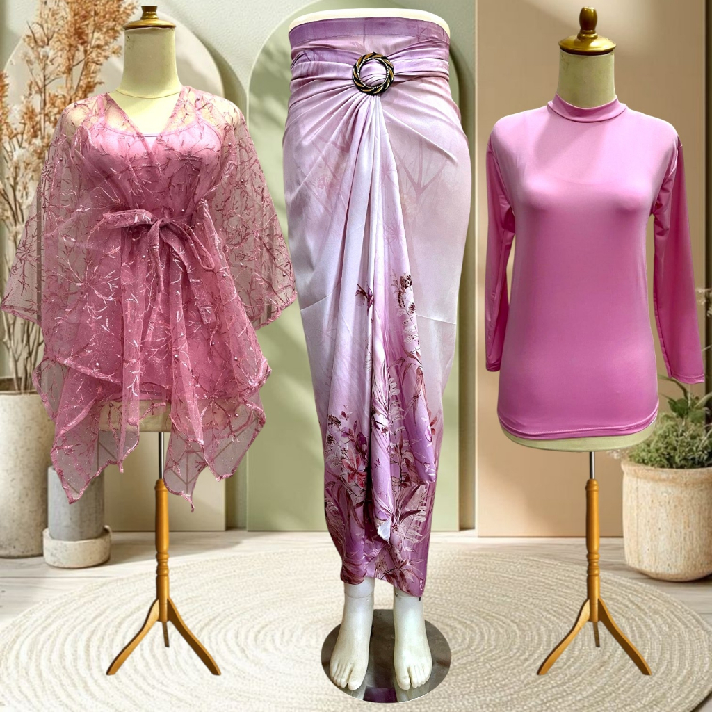 Baju Wanita Kekinian Hijab Non Hijab OneSet Kebaya Modern kondangan Wisuda Lamaran Bridesmaid