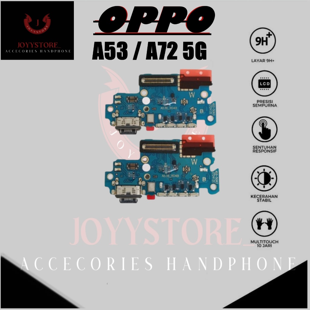 CONNECTOR CHARGER / PAPAN CAS UI BOARD+C/C+MIC+HF OPPO A53 5G/A72 5G (MAC+) +IC