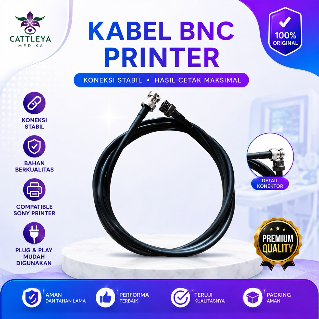 KABEL BNC PRINTER USG SONY / USG KABEL PRINTER SONY / KABEL SAMBUNGAN USG KE PRINTER