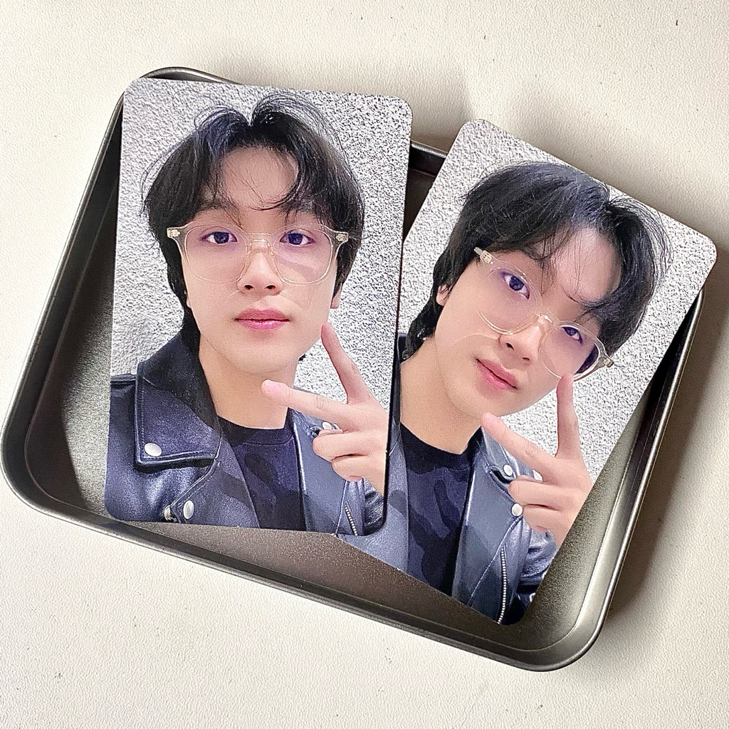 Photocard Haechan NCT Dream Kacamata Leather Jacket POB Benefit Special Event & Yizhiyu Yzy Round 1 