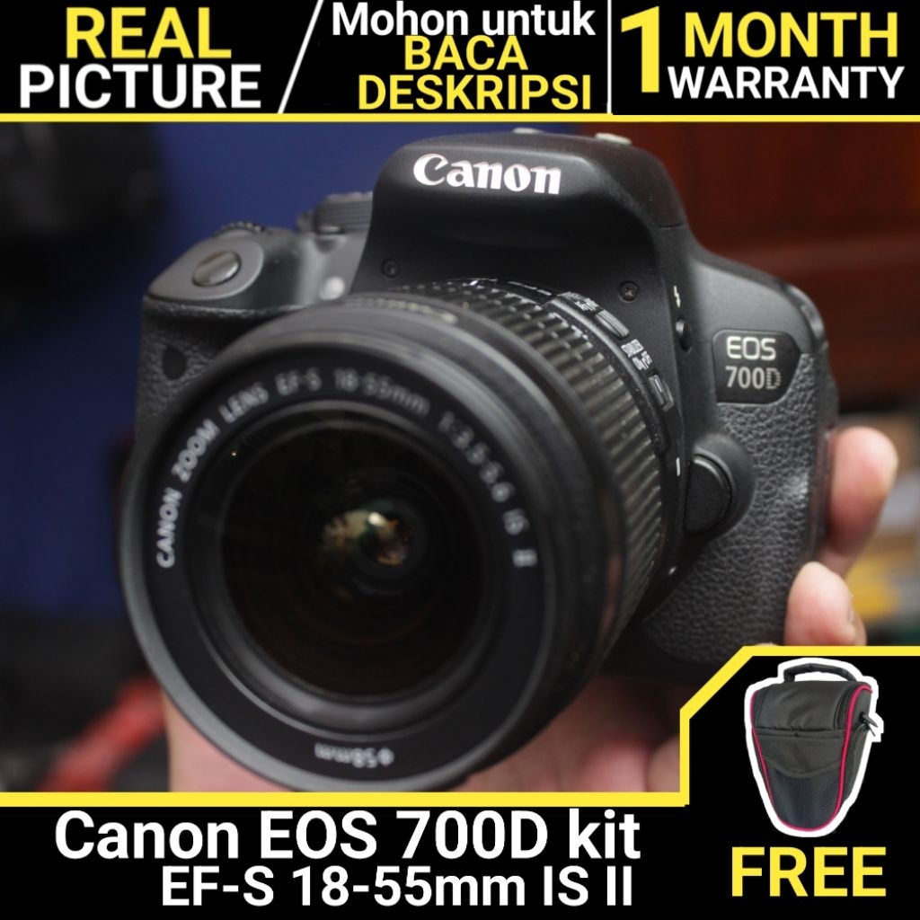 Kamera Canon 700D kit 18-55mm IS II BEKAS